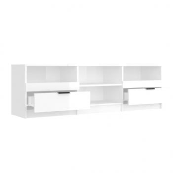 TV-Schrank Hochglanz-Weiß 150x33,5x45 cm Holzwerkstoff