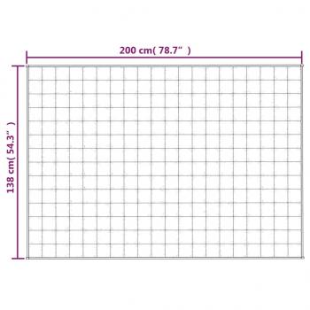 Gewichtsdecke Grau 138x200 cm 6 kg Stoff