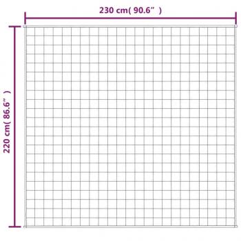 Gewichtsdecke Grau 220x230 cm 11 kg Stoff