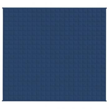 Gewichtsdecke Blau 200x225 cm 9 kg Stoff