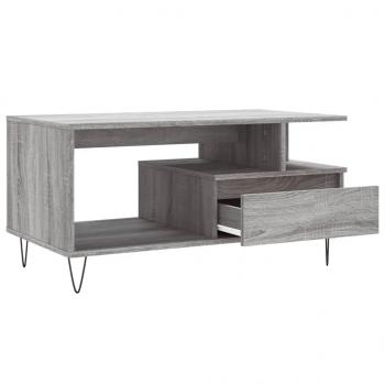 Couchtisch Grau Sonoma 90x49x45 cm Holzwerkstoff