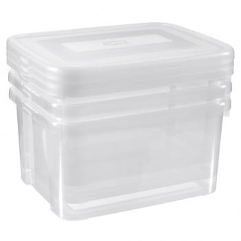 ARDEBO.de - Curver Aufbewahrungsboxen-Set Handy 3x25L Transparent