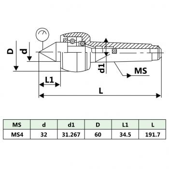 Zentrierspitze MT4