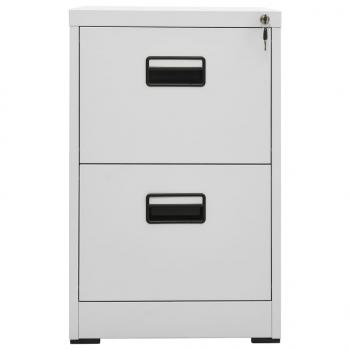 Aktenschrank Hellgrau 46x62x72,5 cm Stahl