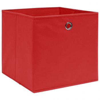 Aufbewahrungsboxen 10 Stk. Vliesstoff 28x28x28 cm Rot