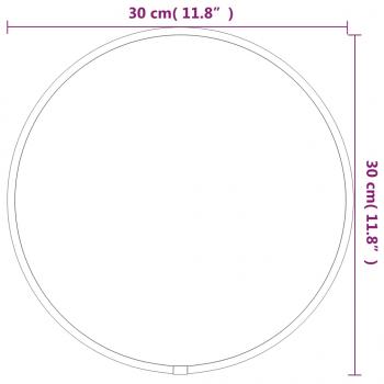 Wandspiegel Silbern Ø 30 cm Rund