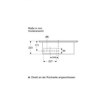 Siemens ED711FQ15E EEK: B Induktionskochfeld mit Dunstabzug, Glaskeramik, 70cm breit, Ab-/Umluft, reStart, Timer, Kindersicherung, schwarz