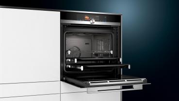 Siemens HS658GXS7 iQ700 EEK: A+ Einbaubackofen mit Dampfgarfunktion, 59,4 cm breit, 71l, ecoClean, HomeConnect, edelstahl