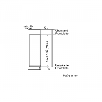 Siemens KI72LADE0 iQ500 Einbaukühlschrank, mit Gefrierfach, Nischenhöhe: 158 cm, 248l, Festtürtechnik, superCooling, hyperFresh