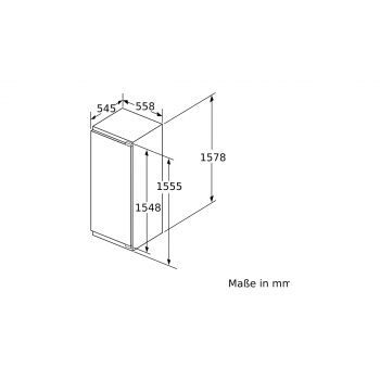 Siemens KI72LADE0 iQ500 Einbaukühlschrank, mit Gefrierfach, Nischenhöhe: 158 cm, 248l, Festtürtechnik, superCooling, hyperFresh