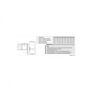 Siemens KG39EAWCA iQ500 Stand Kühl-Gefrierkombination, 60cm breit, 343l, hyperFresh, lowFrost, weiß