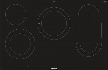 Siemens ET801LMP1D iQ500 Autarkes Glaskeramik Kochfeld, Glaskeramik, 80 cm breit, reStart, Kombi-Zone, schwarz