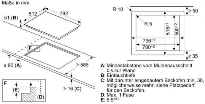 Siemens ET801LMP1D iQ500 Autarkes Glaskeramik Kochfeld, Glaskeramik, 80 cm breit, reStart, Kombi-Zone, schwarz