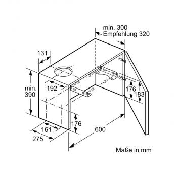 Siemens LI94LB530 EEK:A iQ300 Flachschirmhaube, 90 cm, 412 m³/h, LED, iQdrive, silbermetallic