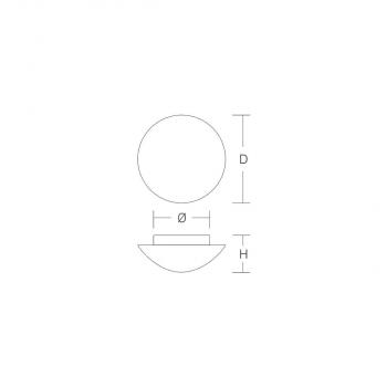 RZB Decken- und Wandleuchte Flat Basic, 75W, 610lm, weiß (211006.002)