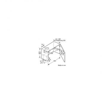 Siemens LI64LA521 EEK: B Flachschirmhaube, 60cm breit, Ab-/Umluft, 3 Leistungsstufen, silbermetallic