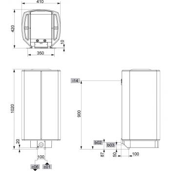 STIEBEL ELTRON HFA/EB 80 Z Wandspeicher, EEK: C, 6kW, 80 Liter, Boilerfunktion (073112)