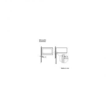 Siemens BF525LMW0 iQ500 Einbau-Mikrowelle, 800 W, 20l, cookControl7, LED-Innenbeleuchtung, weiß