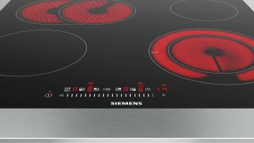 Siemens ET601FNP1E iQ300 Autarkes Glaskeramik Kochfeld, Glaskeramik, 60 cm breit, touchSlider, Kindersicherung, schwarz