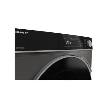 Sharp ES-NFH914CADA-DE 9kg Frontlader Waschmaschine, 60 cm breit, 1400 U/Min, AquaStop, AllergySmart, Steam, JetWash, Espresso Gray