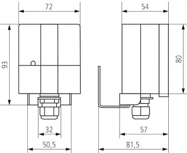 Theben LUNA 133 KNX Helligkeitssensor, 1 - 100000 lx, IP 54 (1339200)