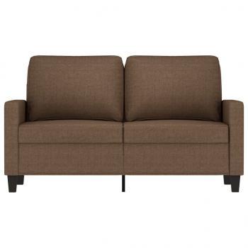 2-Sitzer-Sofa Braun 120 cm Stoff