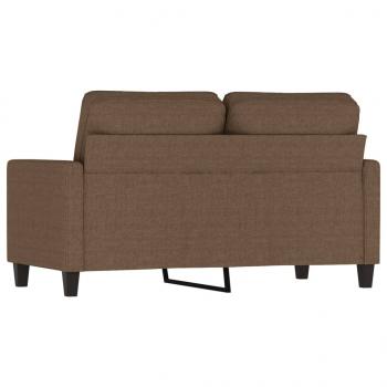 2-Sitzer-Sofa Braun 120 cm Stoff