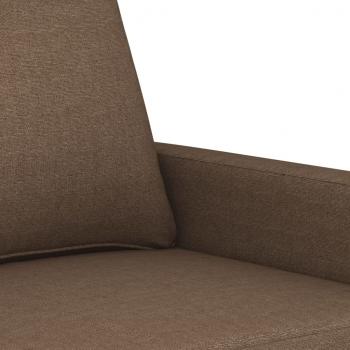 2-Sitzer-Sofa Braun 140 cm Stoff