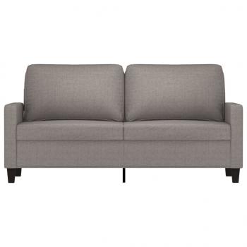 2-Sitzer-Sofa Taupe 140 cm Stoff