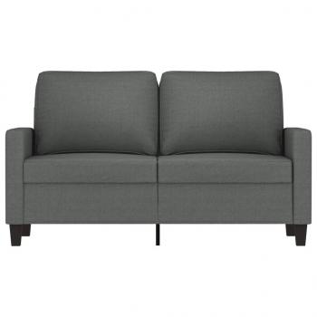 2-Sitzer-Sofa Dunkelgrau 120 cm Stoff