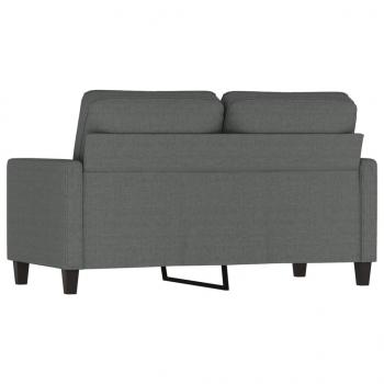 2-Sitzer-Sofa Dunkelgrau 120 cm Stoff