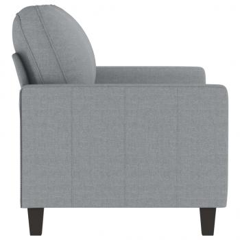 2-Sitzer-Sofa Hellgrau 120 cm Stoff