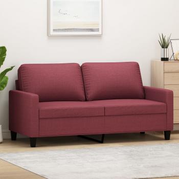 ARDEBO.de - 2-Sitzer-Sofa Weinrot 140 cm Stoff