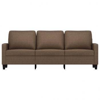 3-Sitzer-Sofa Braun 180 cm Stoff