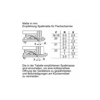 Bosch KIL32ADD1 Einbaukühlschrank mit Gefrierfach, Nischenhöhe 102 cm, 147 L, Festtürtechnik, VitaFresh, schnellkühlen, LED Beleuchtung