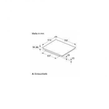 Siemens EH801HFB1E IQ300 Autarkes Induktionskochfeld, Glaskeramik, 80 cm breit, 17 Leistungsstufen, Quick start, flächenbündig, schwarz