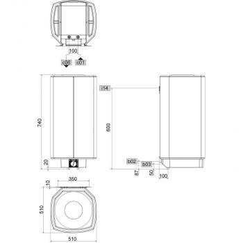 STIEBEL ELTRON SH 50 S Wandspeicher, 50l, EEK: C, 6kW (073048)