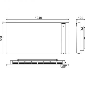 STIEBEL ELTRON CND 200 Wandhängender Duo-Konvektor, 2000 W, Überhitzungsschutz, weiß (234816)