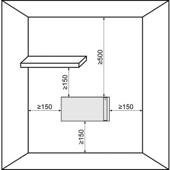 STIEBEL ELTRON CND 200 Wandhängender Duo-Konvektor, 2000 W, Überhitzungsschutz, weiß (234816)