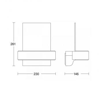 Steinel L 820 S Sensor-LED-Außenleuchte mit Hausnummerpanel, silber (671327)