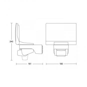 Steinel XLED home 2 XL S Sensor-LED-Außenstrahler, graphit (030056)