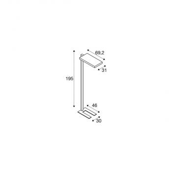 SLV WORKLIGHT Stehleuchte, weiß, 79W, 4000K, 80° (1005391)