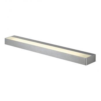 ARDEBO.de SLV SEDO 14 Wandleuchte, LED, 3000K, eckig, Glas satiniert, L/B/H 59,5/8,5/4 cm, 17W, aluminium gebürstet (151786)