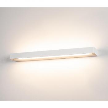 SLV SEDO 14 Wandleuchte, LED, 3000K, eckig, Glas satiniert, L/B/H 59,5/8,5/4 cm, 17W, weiß (151781)