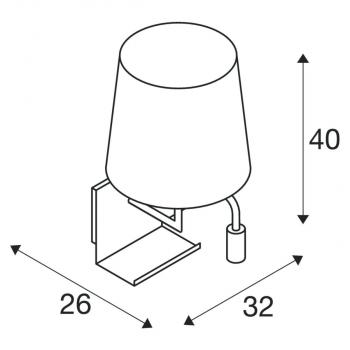 SLV SOMNILA FLEX Indoor LED Wandaufbauleuchte 3000K, Version links, inkl. USB Anschluss, weiß (1003459)