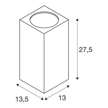 SLV Outdoor Wandleuchte BIG THEO FLOOD UP/DOWN, 42W, 4000lm, 3000K, anthrazit (234505)