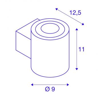 SLV OCULUS UP/DOWN Indoor LED, Wandaufbauleuchte, 2000-3000K, schwarz (1004670)