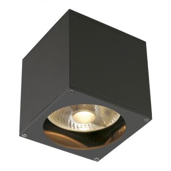 ARDEBO.de SLV Outdoor Wandleuchte BIG THEO , QPAR111, IP44, eckig, anthrazit, max. 75W, GU10 (229565)