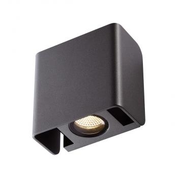 ARDEBO.de SLV MANA OUT Outdoor Wandaufbauleuchte, 12W, 3000K, IP65, dimmbar, anthrazit (1002900)