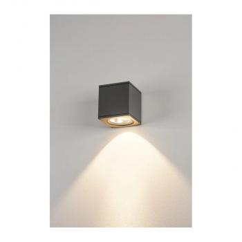 SLV BIG THEO WALL Outdoor Wandleuchte, Flood down, LED, 3000K, B/H/T 13/14/13,5 cm, anthrazit (234525)